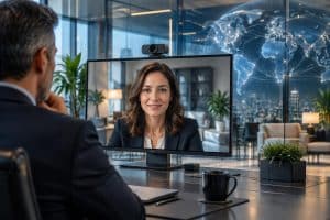 découvrez comment une stratégie high-tech globale associe webcam haute résolution et solutions adaptées pour améliorer la clarté des visioconférences professionnelles.